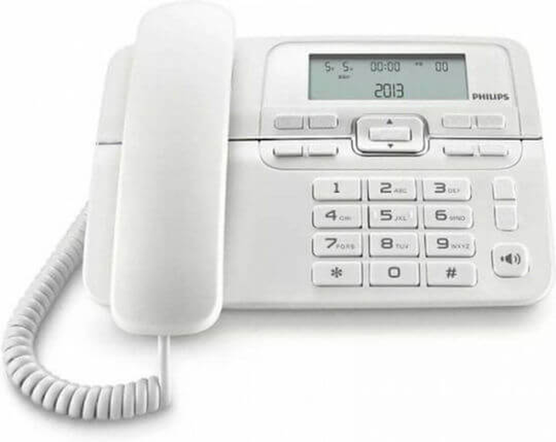 Philips corded telephone m20b-00 with handsfree white-null