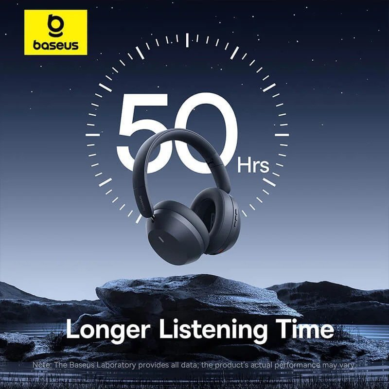 Baseus headphones over ear bass 35 max black, , medium-null