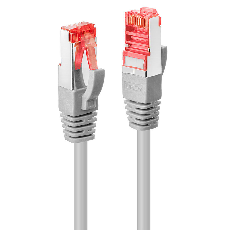 Lindy - patch cable - rj-45 (m) to rj-45 (m) - 20 m - sftp, pimf - cat 6e - snagless - grey-null