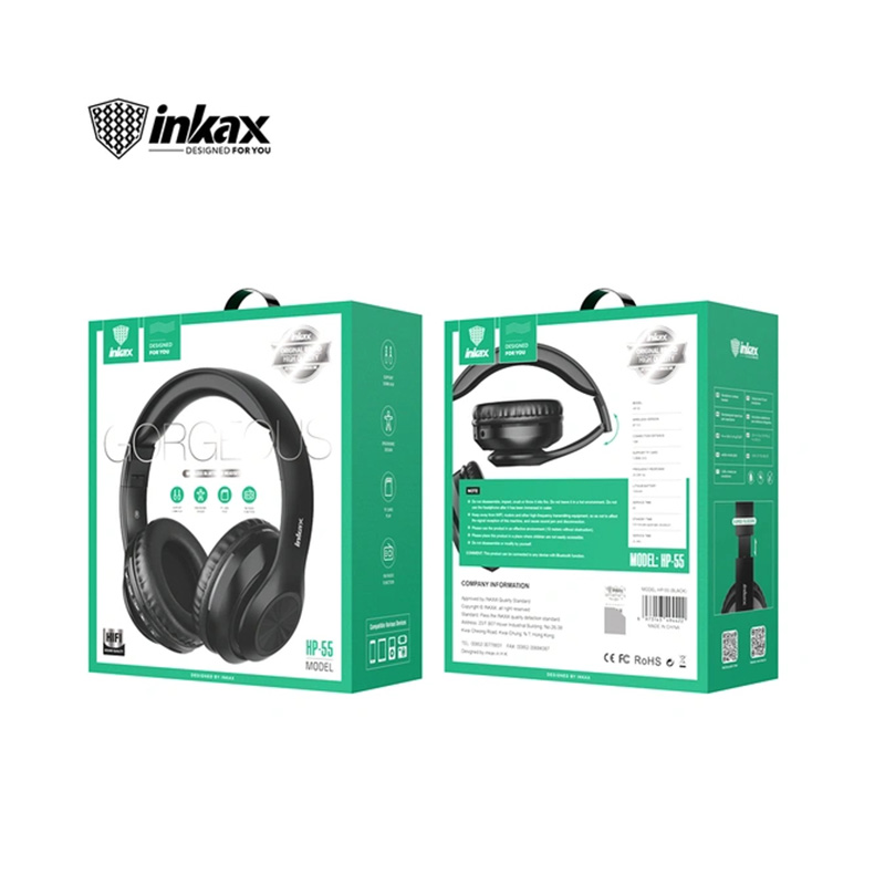 Inkax hp-55 &alpha;&sigma;ύ&rho;&mu;&alpha;&tau;&alpha; &alpha;&kappa;&omicron;&upsilon;&sigma;&tau;&iota;&kappa;ά bluetooth &mu;&epsilon; 4 '&omega;&rho;&epsilon;&sigmaf; &lambda;&epsilon;&iota;&tau;&omicron;&upsilon;&rho;&gamma;ί&alpha;&sigmaf; &mu;&alpha;ύ&rho;&omicron;, , medium-null