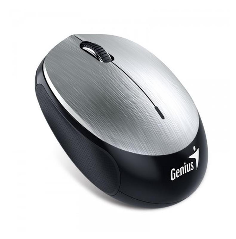 Product image: Genius mouse wired nx-9000bt, blueeye, works any surface, 1200dpi, up to 1600dpi by smartgenius app, 3-buttons, os: windows, mac, android, 320mAh battery, iron gray, , medium-null