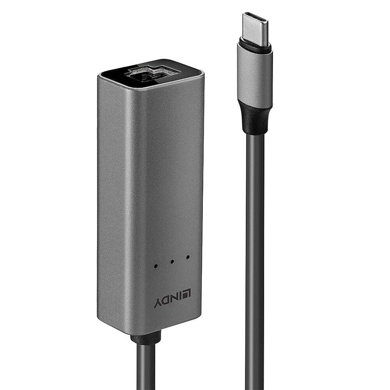 Lindy / network adapter / USB-c 3.1 / 10m/100m/1g/2.5 gigabit ethernet / silver-null