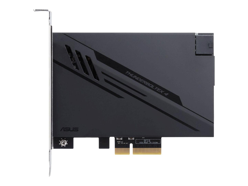 Asus thunderboltex 4 pcie add-in card 2x thunderbolt 4 USB-c 40GBps displayport 1.4 100w charge black-null