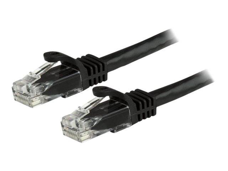 Startech.com 7.5 m cat6 cable / black patch cord / snagless / etl verified / patch cable / rj-45 (m) to rj-45 (m) / 7.5 m / utp / cat 6 / snagless / black-null