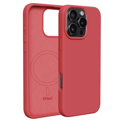iPhone 16 pro etteri silicone mag case rasberry, , medium