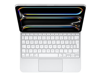 Apple magic keyboard - keyboard and folio case - with trackpad - backlit - apple smart connector - qwertz - german - white - for apple 11-inch ipad pro (m4), , medium