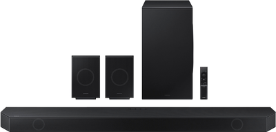 "samsung hw-q990d soundbar wireless dolby atmos 11.1.4 speaker bar, black"