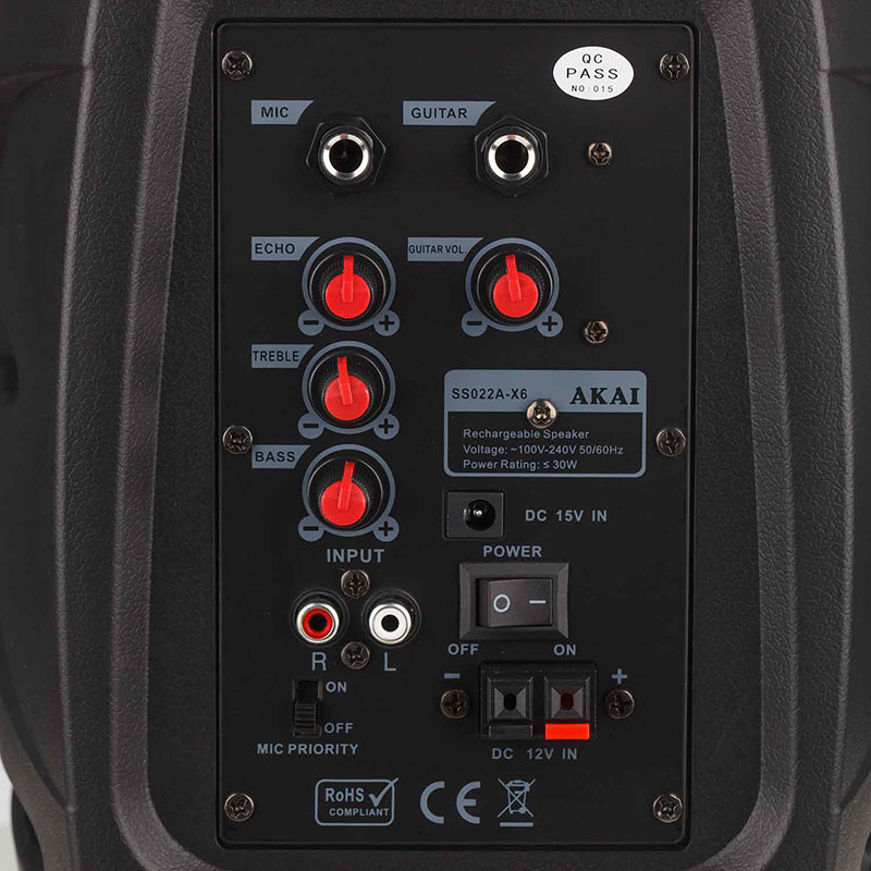 Akai ss022a-x6 30w &kappa;&alpha;&rho;&alpha;&omicron;&kappa;&epsilon; &mu;&epsilon; &phi;&omicron;&rho;&eta;&tau;&omicron; &eta;&chi;&epsilon;&iota;&omicron;  bluetooth & &mu;&iota;&kappa;&rho;&omicron;&phi;&omega;&nu;&omicron;, , medium-null