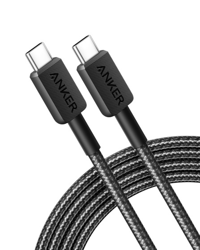 Anker mobile cable 322 USB-c to USB-c cable 1.8m braided black, , medium-null