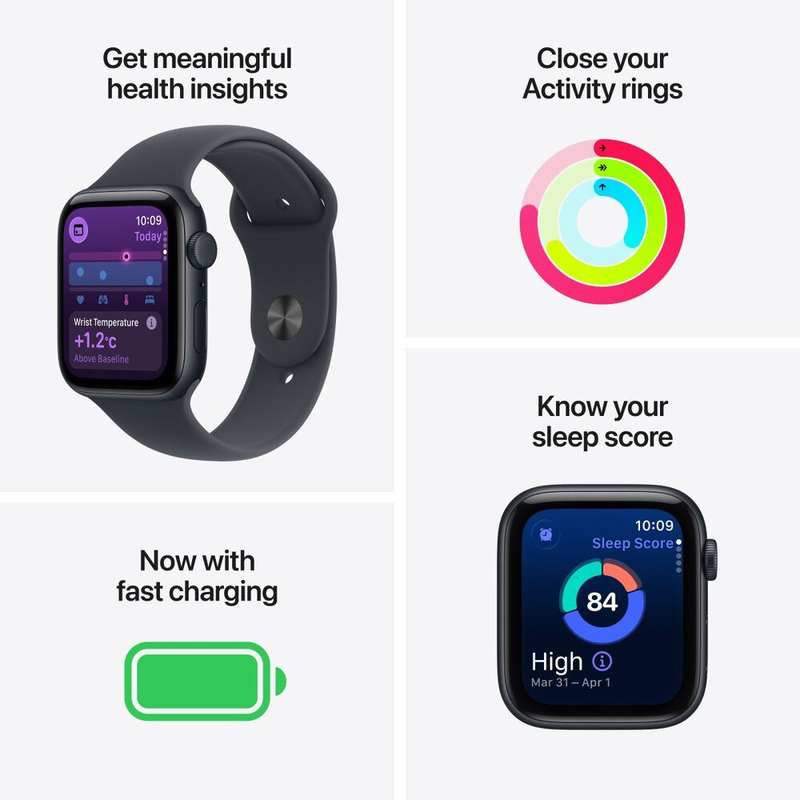 Apple watch se 3 GPS + cellular 40mm starlight aluminum case with starlight sport band - s/m-null