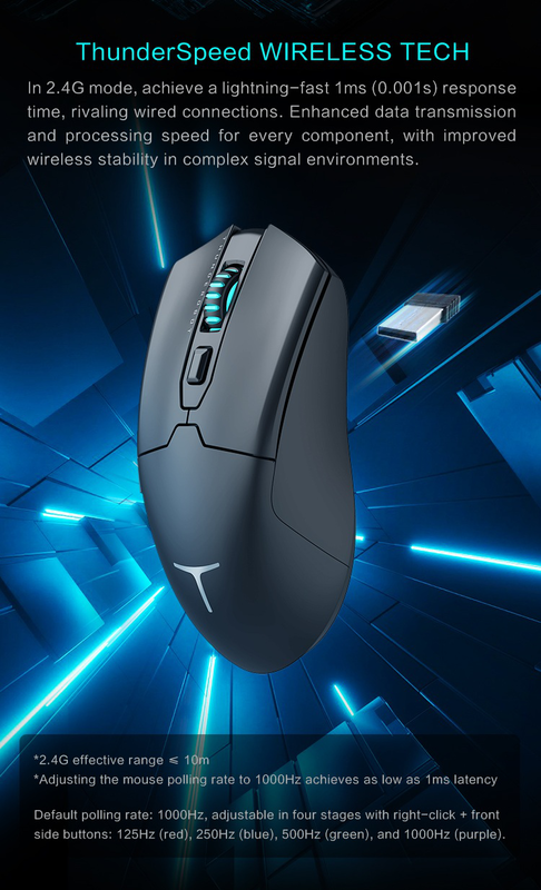 Thunderobot ml602 se wireless gaming rechargeable mouse white, , medium-null