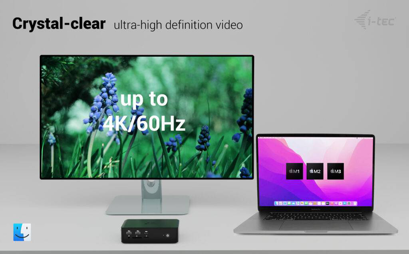 I-tec tb5quattrodockpd thunderbolt 5 quattro display docking station quad 4k60 8k60 2x HDMI 2x tb5 2.5GBe 140w pd-null