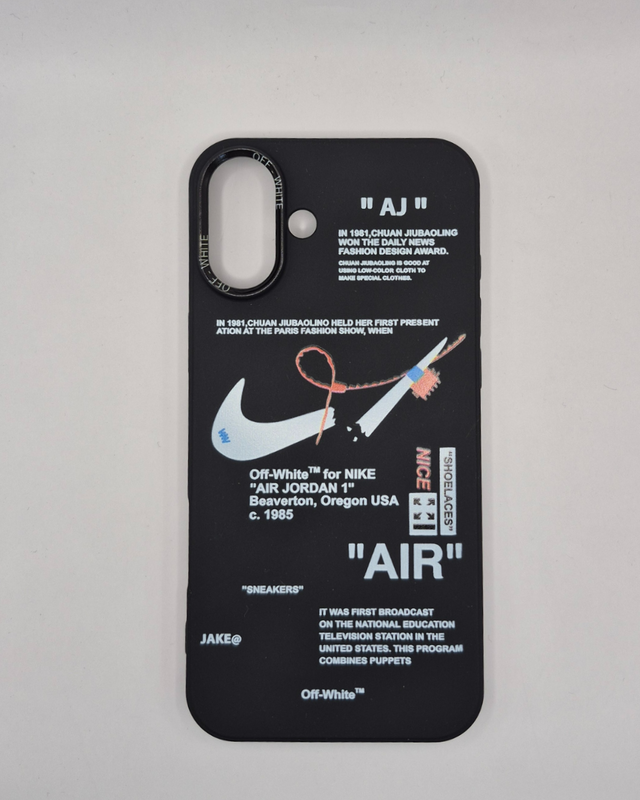 Apple iPhone off white nike case - black-null