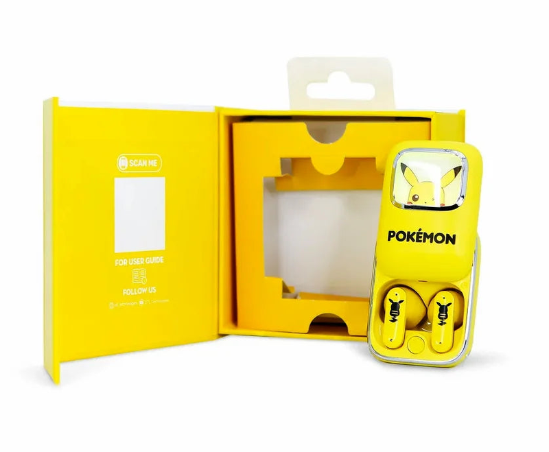 Pokemon pikachu slide case light up earpods, , medium-null