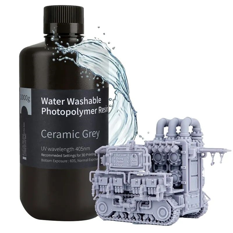Product image: Washable resin elegoo 3d 1kg ceramic grey-null