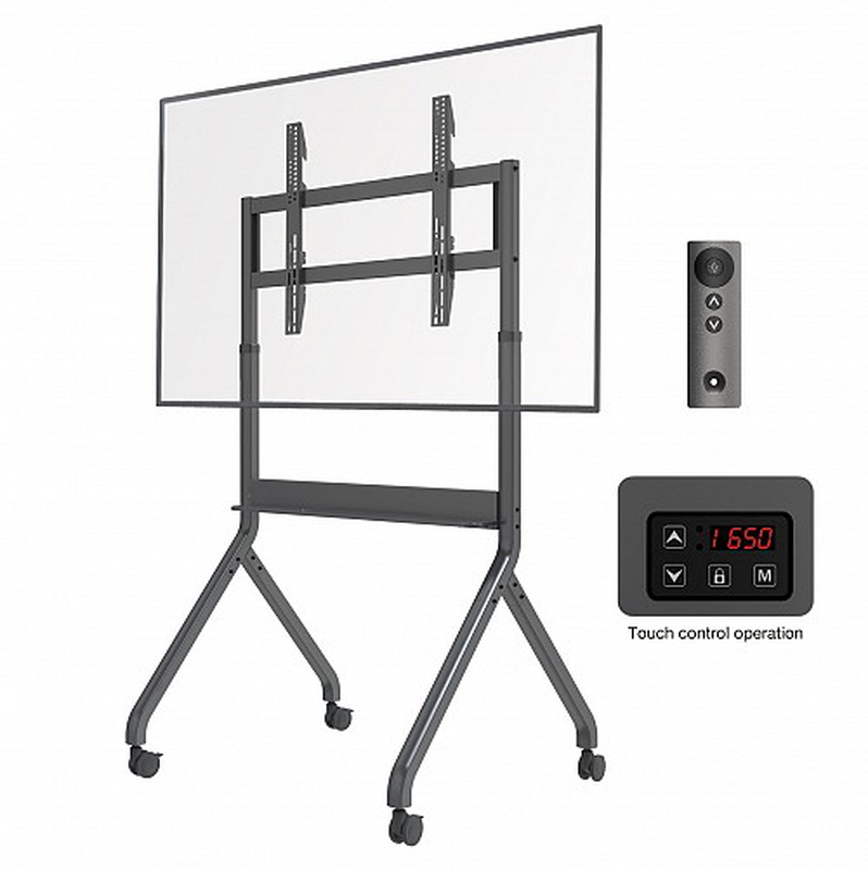 "nbmounts p220 motorized TV trolley up to 90'' 1.75m  90kg with wireless remote & touchpad", , medium image number null