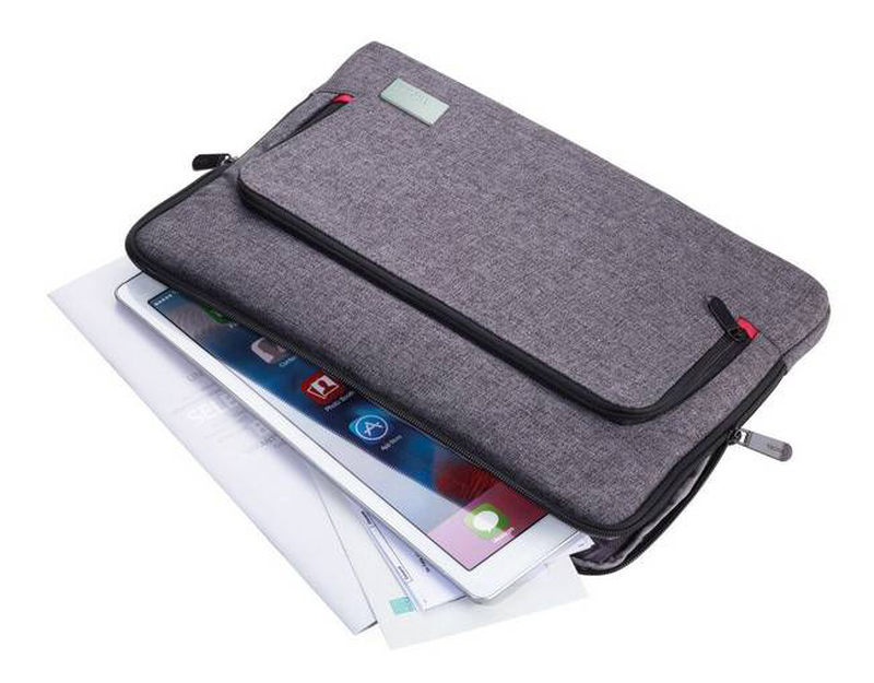 Troika mon carry laptop sleeve bag grey  for laptops, and tablets, , medium-null