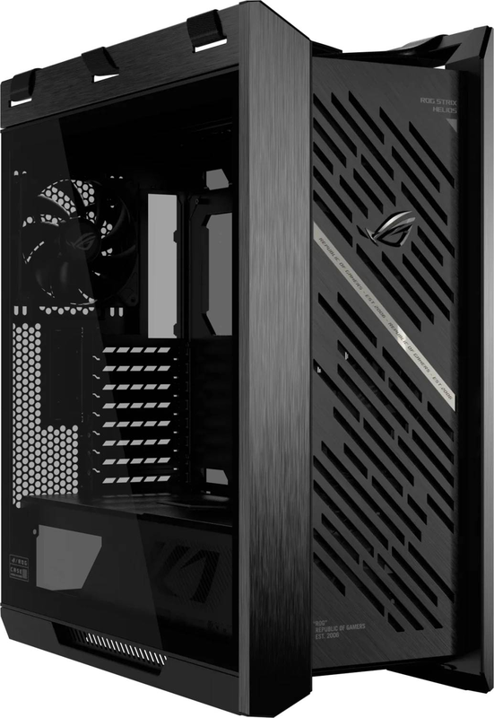 Asus rog strix helios II gx601s mid tower pc case e-atx dual tempered glass 4x 140mm pwm fans USB-c Gen2x2 black-null