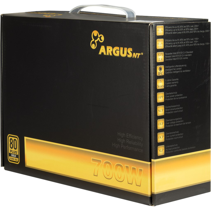 Intertech argus gps-700w 80+ gold power supply, , medium-null