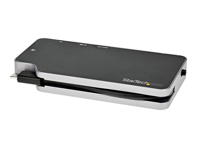 Startech cdp2hvguaspd USB-c multiport adapter 4k HDMI or vga gigabit ethernet 100w pd 10GBps USB microsd-null