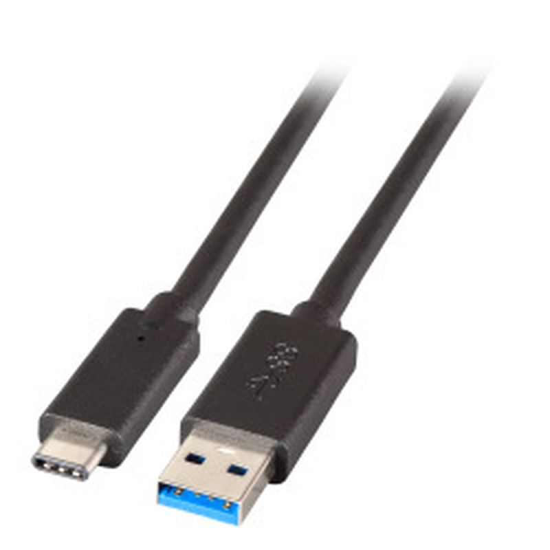Efb-elektronik - USB cable - USB type a (m) to USB-c (m) - USB 3.2 Gen 1 - 3 a - 1 m - black-null