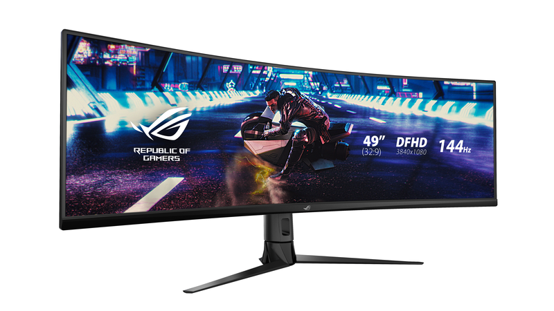 Asus rog strix xg49vq 49" monitor curved 144hz freesync hdr 3840x1080-null