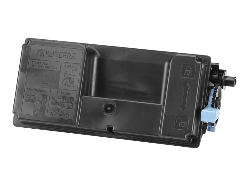 Kyocera tk-3110 black original toner cartridge 15,500 pages for fs-4100dn fs-4200dn fs-4300dn-null