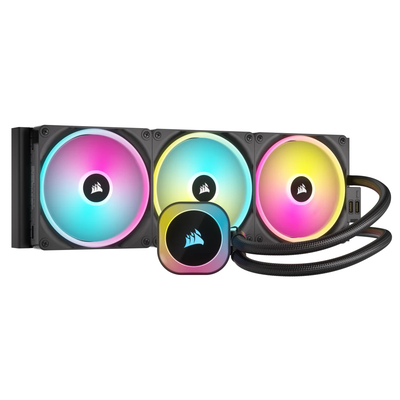 Corsair icue link h170i rgb aio liquid CPU cooler 420mm (cw-9061004-ww), , medium