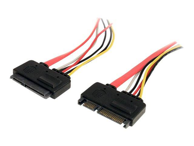 Startech.com 30.5cm 22 pin sata power and data extension cable / 22 pin sata (f) to 22 pin sata (m) /&nbsp;red, , medium