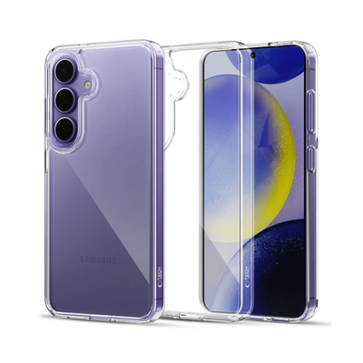 Samsung galaxy s25 tech-protect flexair hybrid case clear, , medium