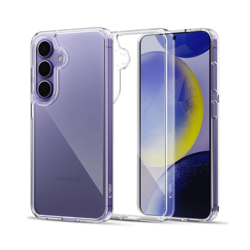 Product image: Samsung galaxy s25 tech-protect flexair hybrid case clear, , medium-null