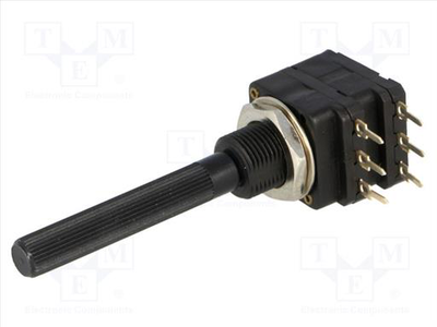 1m potentiometer shaft single turn 6mm plastic, , medium