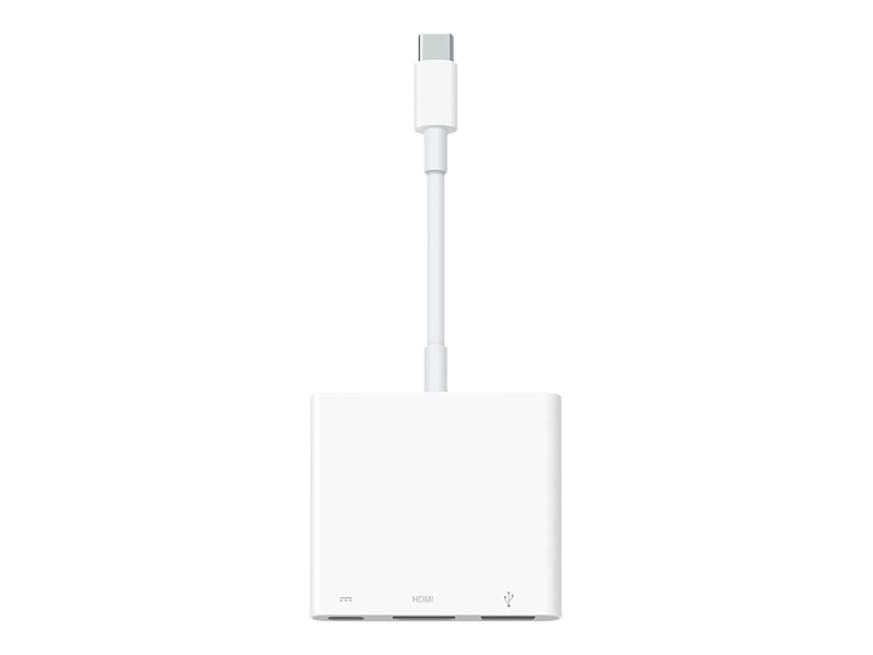 Apple USB-c digital av multiport adapter HDMI USB USB-c 4k uhd 60hz white mw5m3zm/a-null
