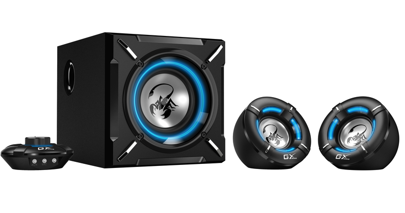 Genius speakers 2.1 ch gaming speaker system 26w rms sw-g2.1 1000, , medium-null