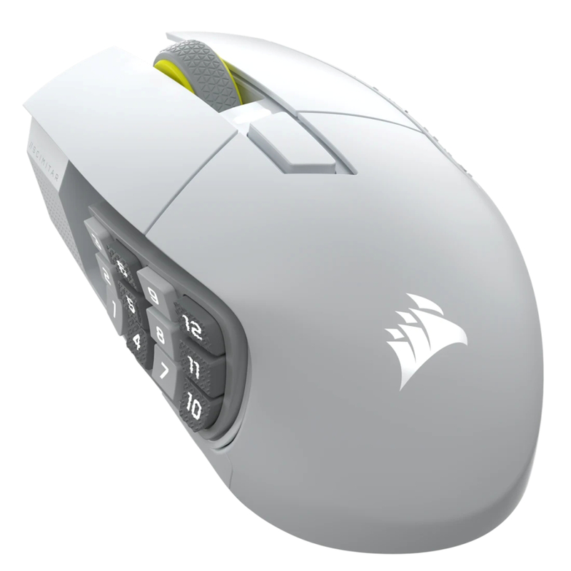 Corsair scimitar elite se mmo optical gaming mouse white (ch-9304011-ww)-null