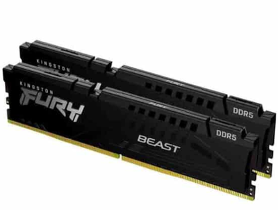 Kf560c36bbeak2-64 6000mhz 64GB (2*32GB) ddr5 dimm cl36 fury beast rgb kit kingston