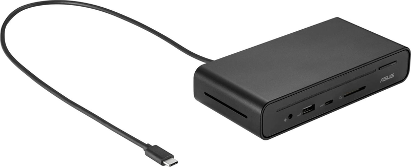 Asus dc300 triple display USB-c dock displayport HDMI USB-c 4k 60hz gbe sd card reader 90w pd 90xb08cn-bds090-null