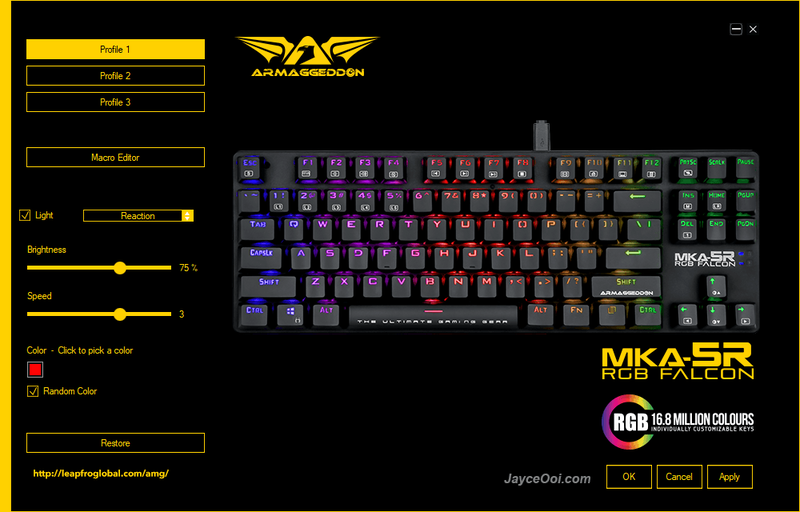 Armaggeddon mka-5r progaming mechanical keyboard, , medium-null