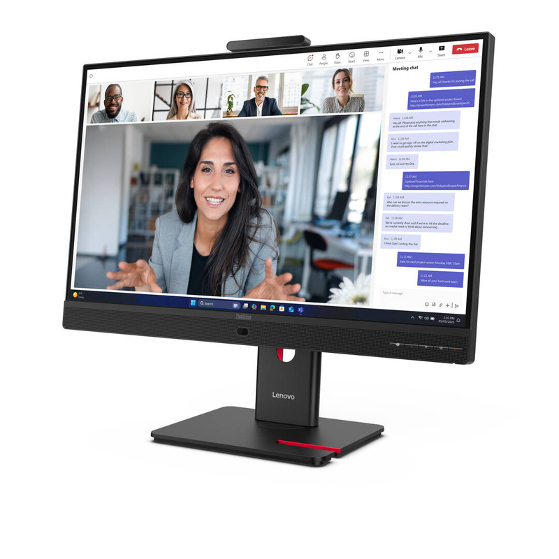 Lenovo thinkvision t24-4v 23.8" ips full HD 120hz USB-c monitor 5mp webcam HDMI displayport vga USB hub speakers eclipse black-null