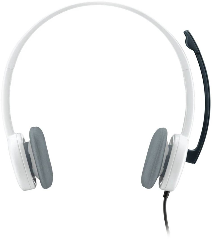 Logitech stereo headset h150 | dual 3.5mm | noise-cancelling mic | white, , medium-null