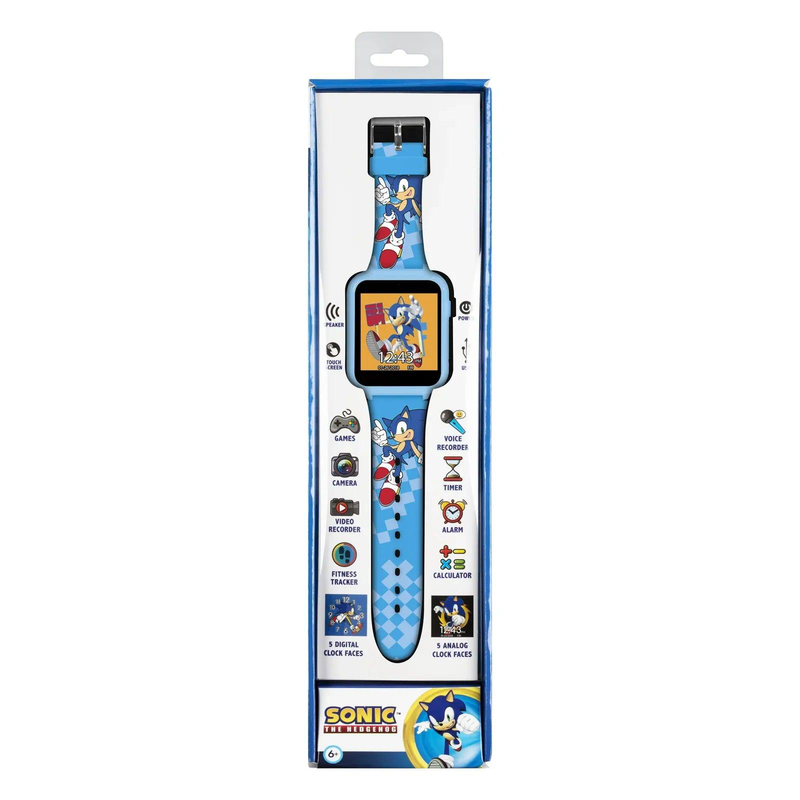 Sonic the hedgehog interactive kids' silicon strap watch image number null