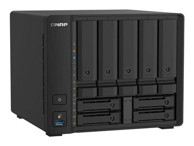 Qnap ts-932px / nas server / 9 bays / sata 6GB/s / raid 0, 1, 5, 6, 10, 50, jbod, 5 hot spare, 6 hot spare, 60, 50 hot spare, 10 hot spare, 1 hot spare, 60 hot spare / ram 4GB / gigabit ethernet / 2.5 gigabit ethernet / 10 gigabit ethernet / iscsi suppor, , medium
