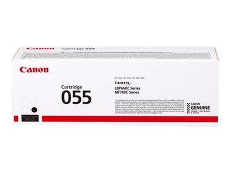 Canon 055 original black toner cartridge 3016c002 for i-sensys lbp663cdw lbp664cx mf742cdw mf746cx 2300 pages-null