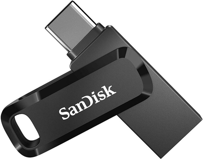 256GB sandisk ultra dual USB drive go type c, Black, medium