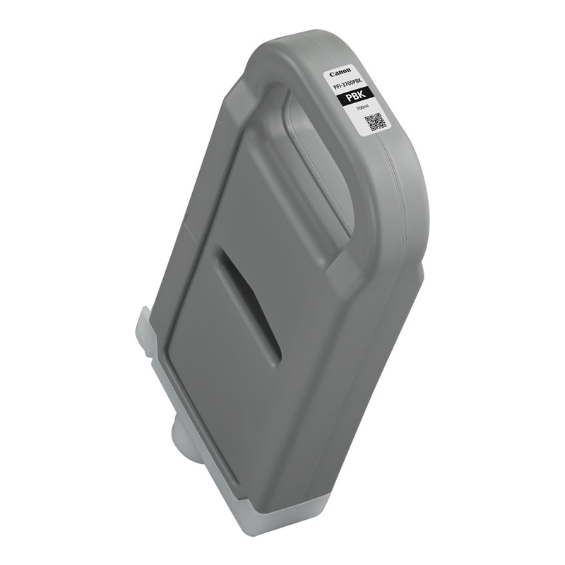 Canon pfi-3700 pbk 700ml photo black ink tank, 700 ml, photo black (pigmented)-null