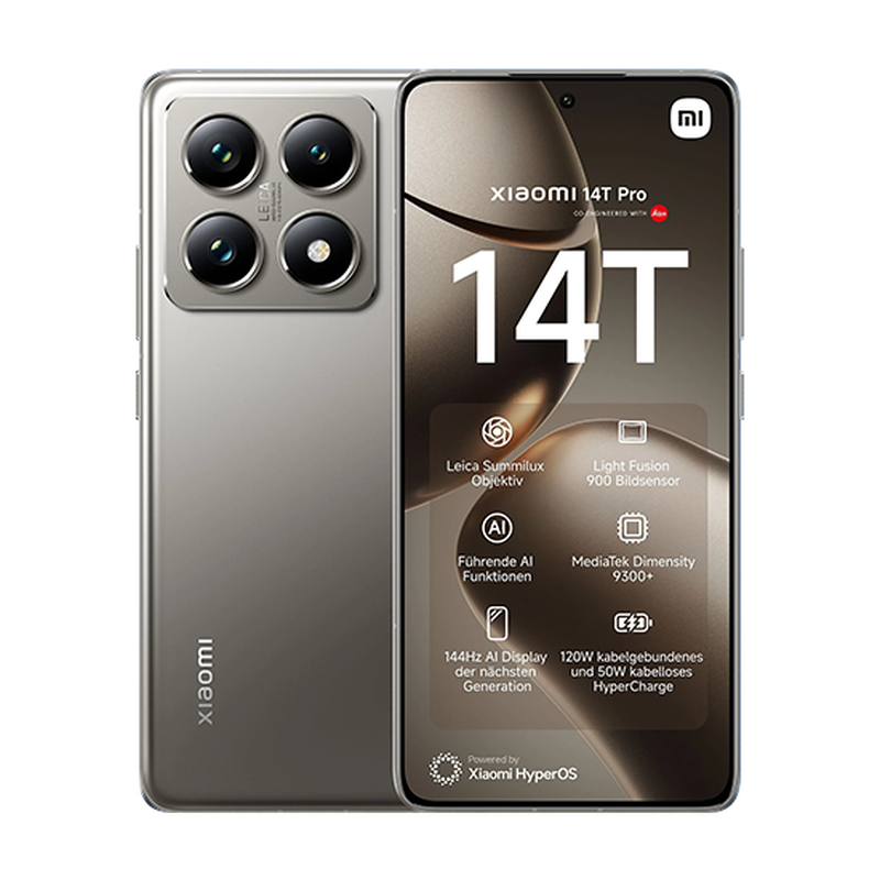 Product image: Xiaomi 14T Pro 5G Dual Sim 12GB Ram 512GB - Grey-null