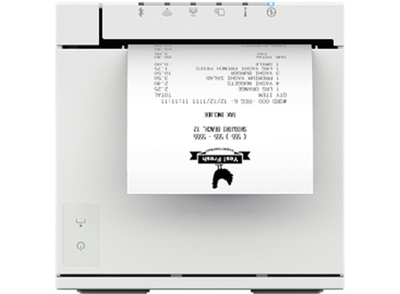 Epson tm-m30III mpos thermal receipt printer 80mm 203dpi 300mm/sec USB-c USB ethernet USB host auto cutter white-null