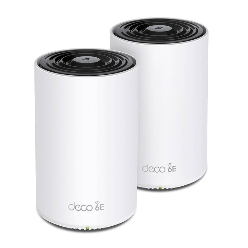 Tp-link deco xe75 pro axe5400 tri-band Wi-Fi 6e mesh system 2-pack 5500 sq ft 2.5G port 200 devices white-null
