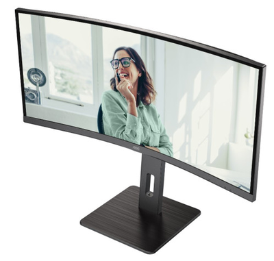 Aoc cu34p3cv 34" monitor va curved 100hz wqhd 3440x1440, , medium