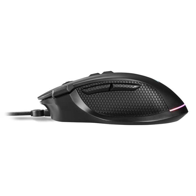 Sharkoon mouse shark force 3, right-hand, optical, USB type-a, 12800 dpi, 7000 fps, black, , medium-null